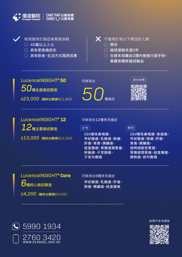 LucenceINSIGHT® — 路勝因思康癌症篩查