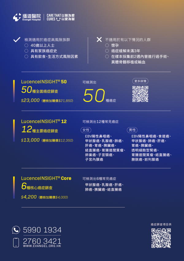 LucenceINSIGHT® — 路勝因思康癌症篩查